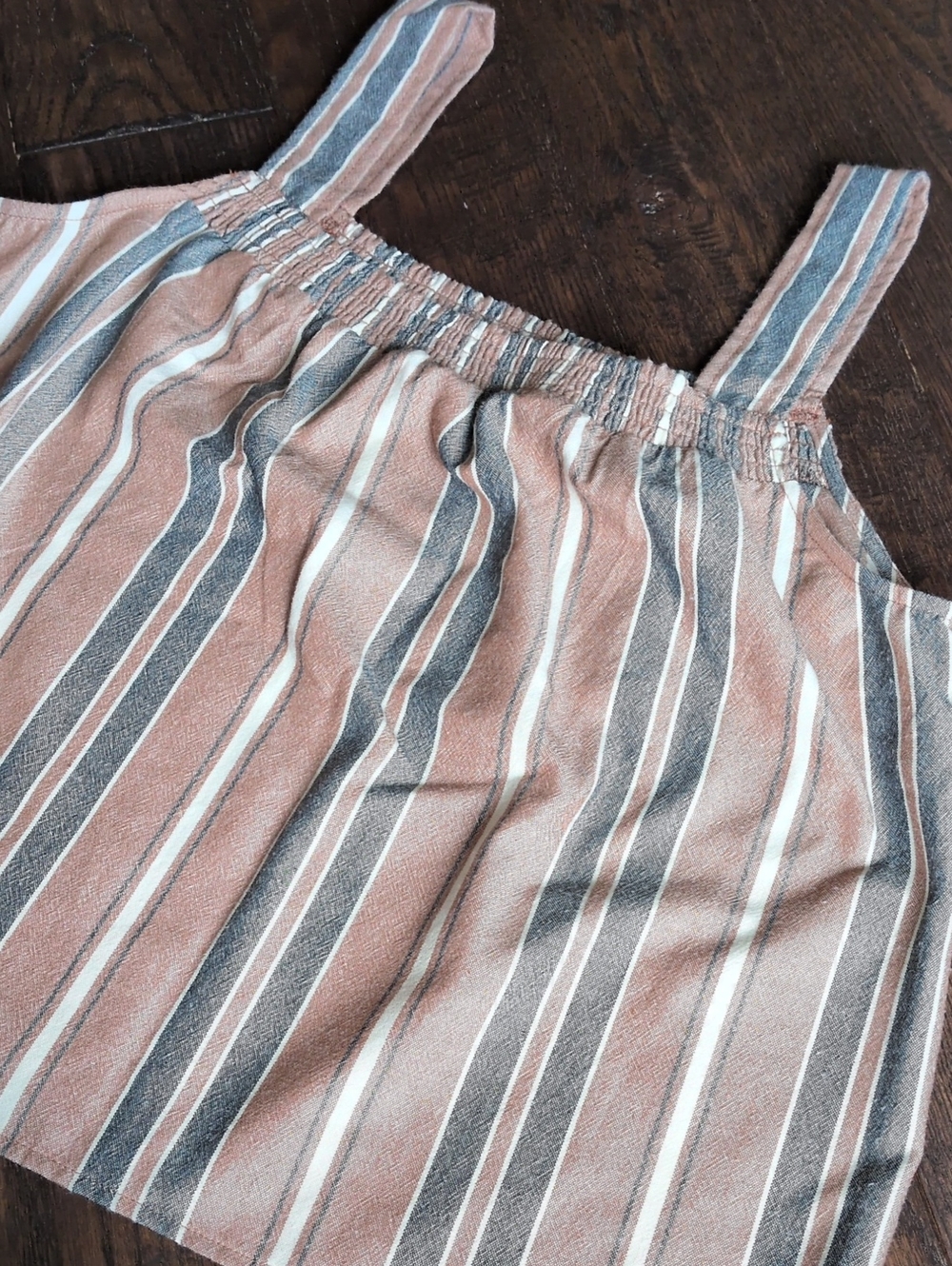 EVEREVE I NWT Brown, Black & Cream Stripped Boxy Scottie Tank Top, L